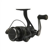 Quantum Smoke Spinning Fishing Reel, Size 25 Reel, Changeable Right- or Left-Hand Retrieve, Continuous Anti-Reverse Clutch with NiTi Indestructible Bail, SCR Alloy Frame, 6.0:1 Gear Ratio, Black