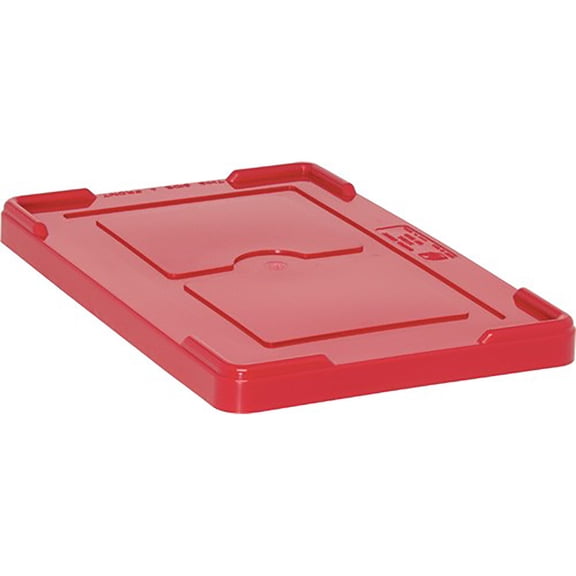 Quantum Snap on Lid Cover for Dividable Grid Container DG92035, DG92050, DG92060 and DG92080 - Red, 4 Pack