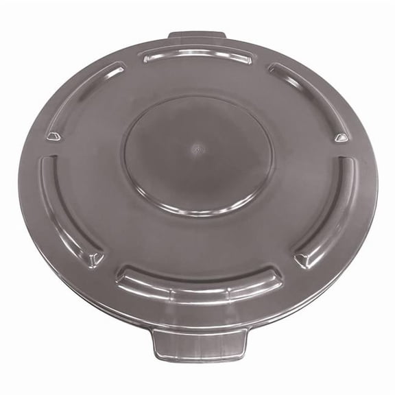 Quantum Storage CTC-L20GY 19.5 in. dia. Round Heavy-Duty Utility Polyethylene Container Lid for 20 gal, Gray