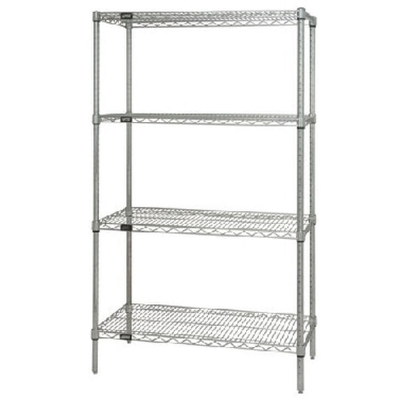 Quantum 14W X 24"L X 54"H Wireless Shelving Unit - Chrome Model Wr54-1424C