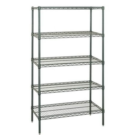 Quantum Storage 5-Shelf Proform Wire Shelving Starter Kit, 21 x 60 x 54 in.