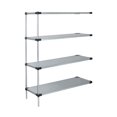 thumbnail image 1 of Quantum Storage Systems Solid Shelving 4-Shelf Add-On Unit - 14" X 48" X 63" - Galvanized Steel, 1 of 1