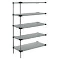 thumbnail image 1 of Quantum Storage AD63-2148SG-5 5-Shelf Galvanized Steel Solid Shelving Add-On Unit - 21 x 48 x 63 in., 1 of 1