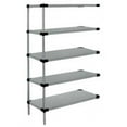 thumbnail image 1 of Quantum Storage AD74-2472SG-5 5-Shelf Solid Shelving Add-On Unit Galvanized Steel - 24 x 72 x 74 in., 1 of 1