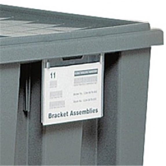 Quantum Storage Clear Clear Label Holders, Pack Of 6