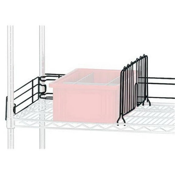 Quantum Storage DIV18BK Wire Shelf Divider Black 18 in.