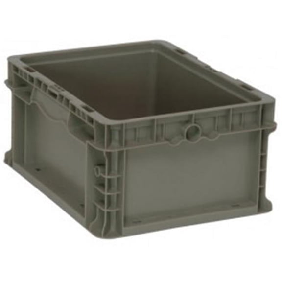 Quantum Storage Gray Straight Wall Storage & Shipping Containers - 12 x 15 x 7.5 in.