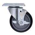 thumbnail image 1 of Quantum Storage PT-PSB Polyurethane Wheel with Brake One Swivel Plate Caster - 5 in., 1 of 1