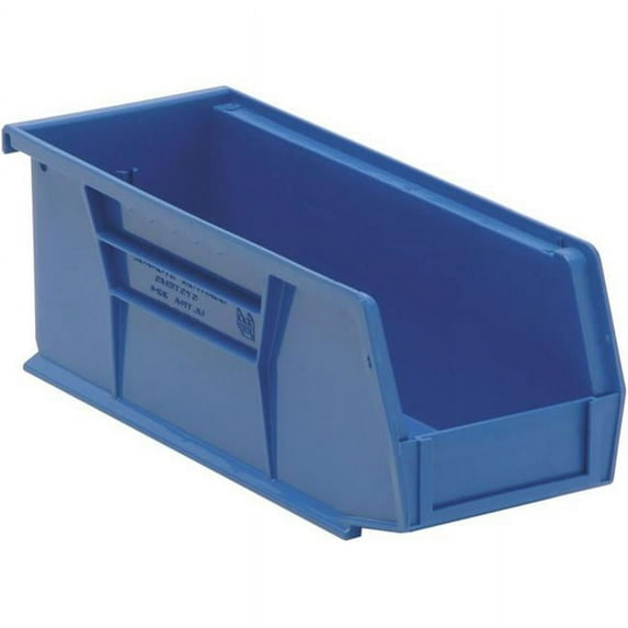 Quantum Storage QUS224BL Ultra Stack & Hang Bin, Blue - 10.87 x 4.12 x 4 in.