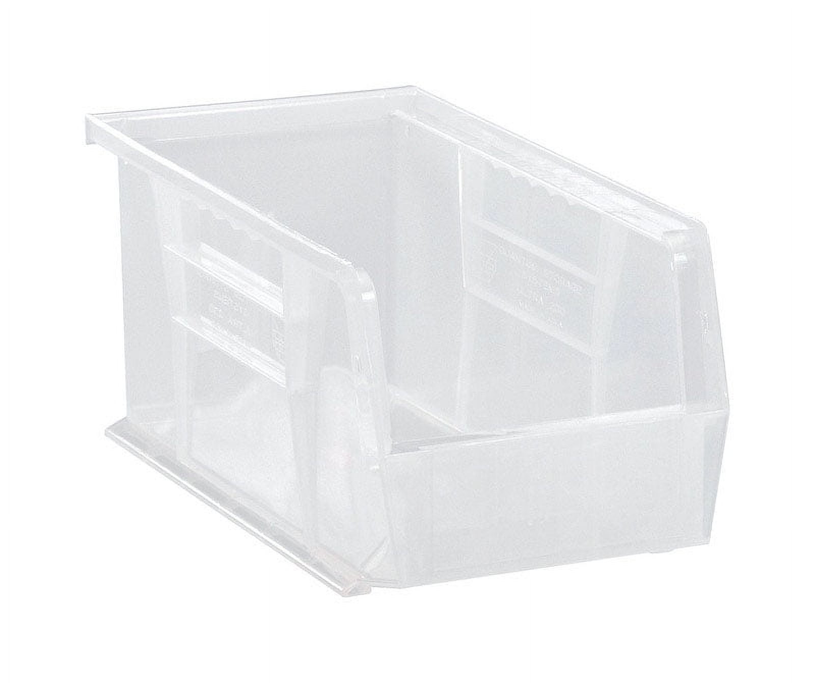 Quantum Storage - 5 Compartment White Small Parts Tip Out Stacking Bin  Organizer - 67115691 - MSC Industrial Supply