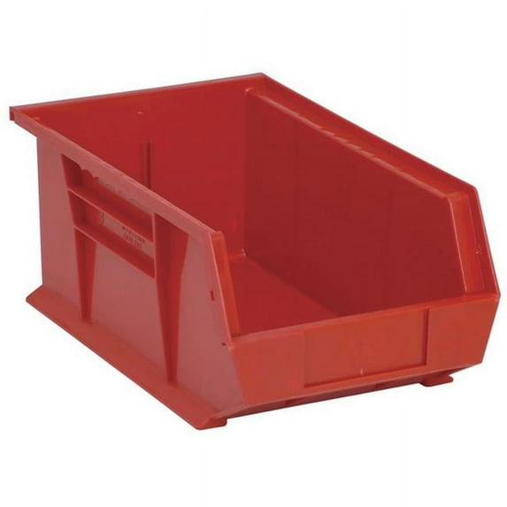 Quantum Storage QUS241RD Ultra Stack & Hang Bin, Red - 13.62 x 8.25 x 6 in.