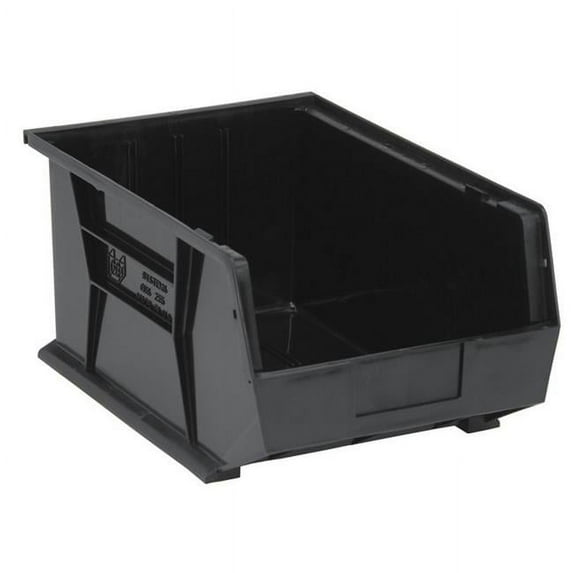 Quantum Storage QUS255BK Ultra Stack & Hang Bin, Black - 16 x 11 x 8 in.