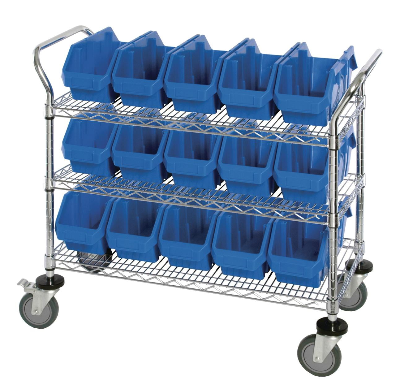 Quantum Storage Quick Pick Bins Mobile Wire Utility Cart