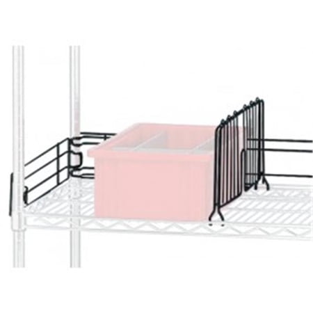 Quantum Storage DIV12BK Wire Shelf Divider Black - 12 in.