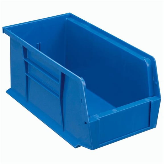Quantum Storage Systems 4271318 10.875 x 5.5 x 5 in. Plastic Stacking Bin - Blue