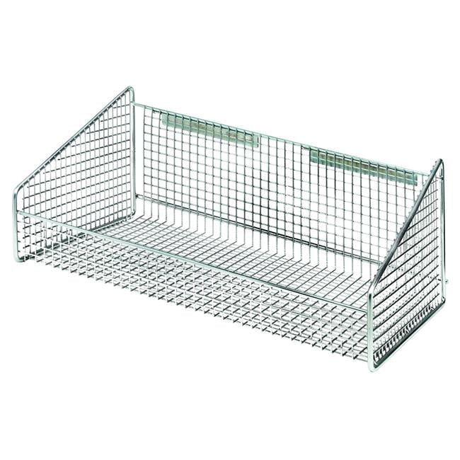 Chrome Rectangular Wire Partition Wall Hanging Basket