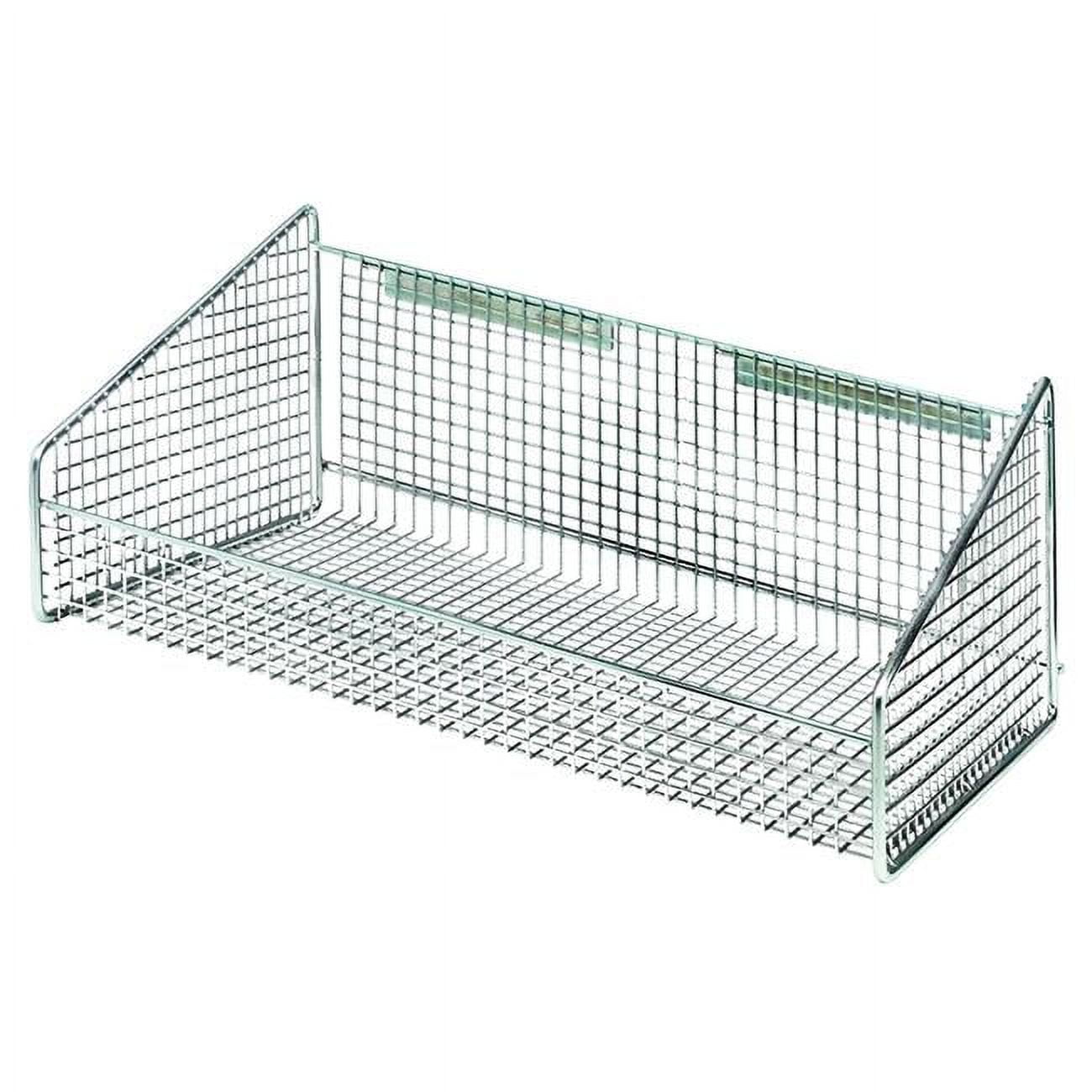 Chrome Rectangular Wire Partition Wall Hanging Basket