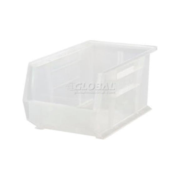 Quantum Storage Systems 1269900 Plastic Hang & Stack Bin, Clear - 13.62 x 8.5 x 6 in.