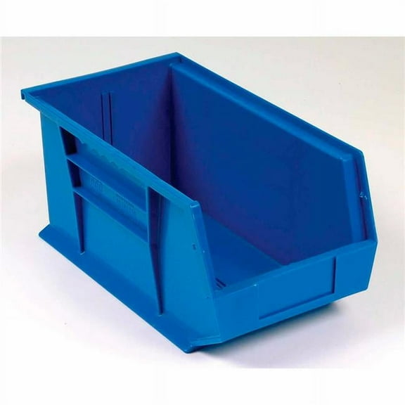 Quantum Storage Systems 4271618 14.75 x 8.25 x 7 in. Plastic Stacking Bin - Blue