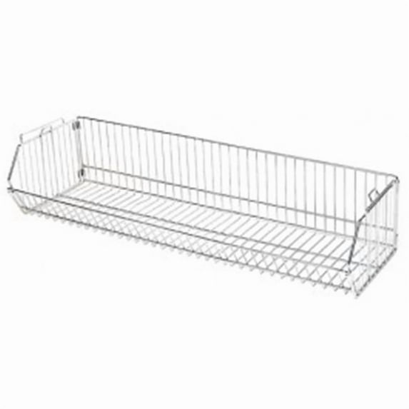 Quantum Storage Systems 204812BC Modular Stacking Basket, Chrome Finish, 20" W x 48" L x 12" H