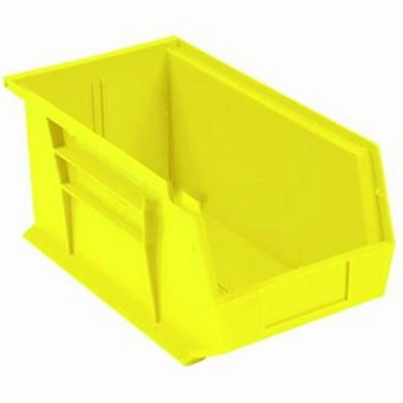 Quantum Storage Systems 269689YL Plastic Storage Parts Storage Bin, 5.5 x 14.75 x 5 in. - Yellow