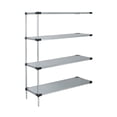 thumbnail image 1 of Quantum Storage Systems Solid Shelving 4-Shelf Add-On Unit - 18" X 60" X 63" - Galvanized Steel, 1 of 2