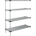thumbnail image 1 of quantum storage systems, 74" wire 5-shelf add-on unit in stainless steel finish - ad74-1860sg, 1 of 1