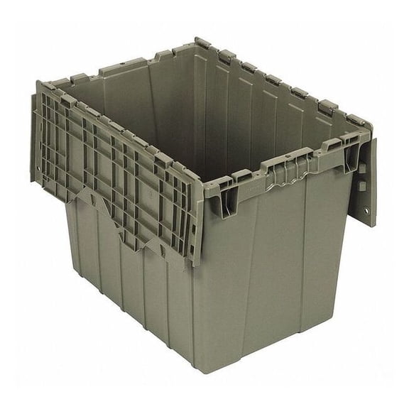 Quantum Storage Systems Attached Lid Container,2.31 cu ft,Gray  QDC2115-17