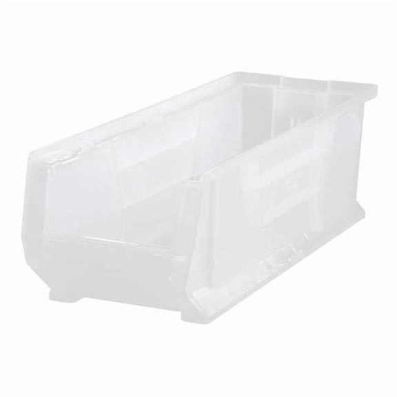 Quantum Storage Systems Hopper Bin, Clear, 7"H x 23-7/8"L x 8-1/4"W, 1EA