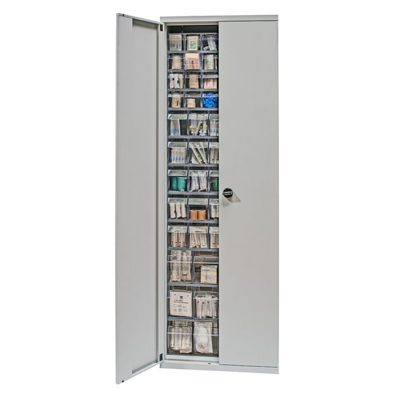 Quantum Storage Systems Cabinet, Enclosed in Carbon Steel Material, Gray Color