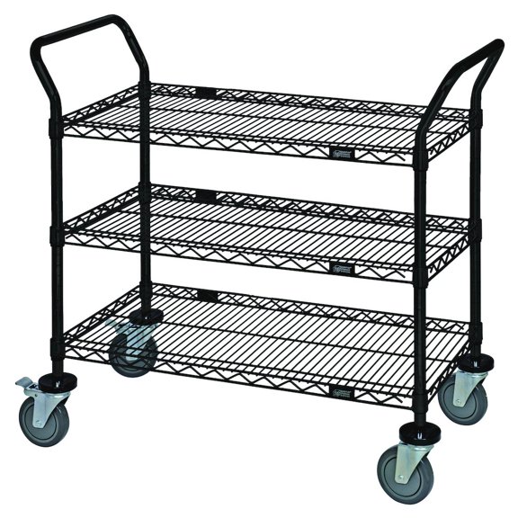 Quantum Storage Systems Cart, Bussing Utility Transport, Metal Wire In Carbon Steel Material