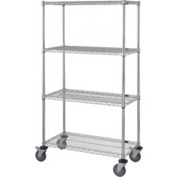 Quantum Storage M1860C47 4-Wire Shelf Mobile Cart - 74 in.