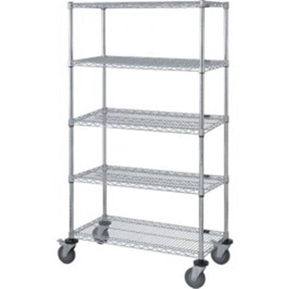 Quantum Storage M2436C46-5 5-Wire Shelf Mobile Cart - 63 in.