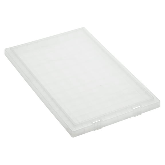 Quantum Storage Systems Clear Plastic Tote Box Lid, For Use With SNT180 And SNT185, Polypropylene, Made In USA, 6/Pk