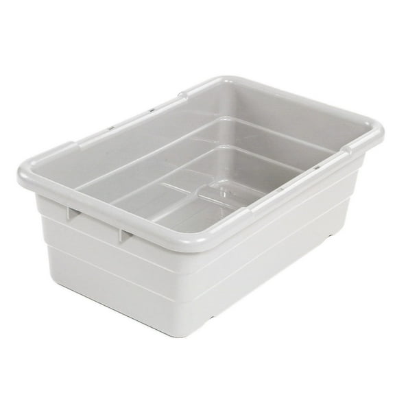 Cross Stack Nest Tote Tub - 25-1/8 x 16 x 8-1/2 White, Lot of 6