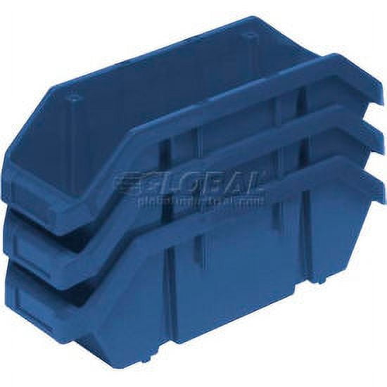 Quantum Plastic Quickpick Double Hopper Bin 9-1/4"W x 14"D x 6-1/2"H Blue
