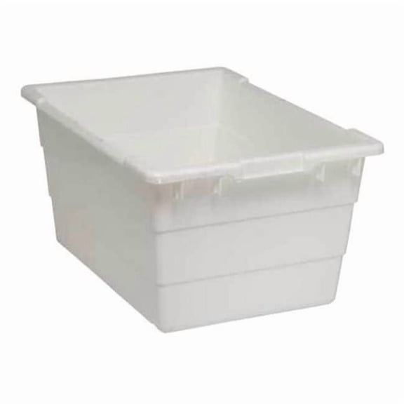 Quantum Cross Stack Nest Tub TUB2417-12 - 23-3/4 x 17-1/4 x 12 White