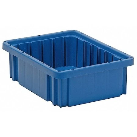 Quantum Storage Systems Dg91035bl Divider Box, Polypropylene, Blue, 3 1/2 In H,