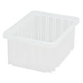 thumbnail image 1 of Quantum Storage Systems Dividable Grid Container, 10.88"L x 8.25"W x 5"H - Clear, 20 Pack, 1 of 2