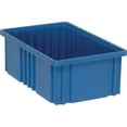 thumbnail image 1 of Quantum Storage Systems Dividable Grid Container, 16-1by2"L x 10-7by8"W x 6"H - Blue, 8 Pack, 1 of 3
