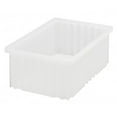 thumbnail image 1 of Quantum Storage Systems Dividable Grid Container, 16.5"L x 10.88"W x 6"H - Clear, 8 Pack, 1 of 3