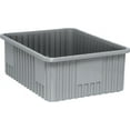 thumbnail image 1 of Quantum Storage® Dividable Grid Container, Gray, 22.5"L x 17.5"W x 8"H, Made in USA, 3-Pack, 1 of 1