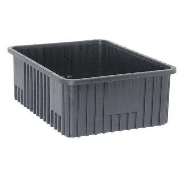 Quantum Conductive Dividable Grid Container - DG93080CO 22-1/2"L x 17-1/2"W x 8"H Black