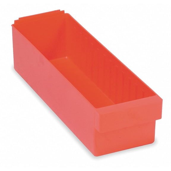Quantum Storage Systems Drawer Bin,23-7/8 x 5-9/16 x 4-5/8In,Red  QED603RD