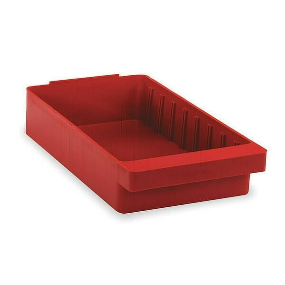 Quantum Storage Systems Drawer Bin,Red,Polystyrene,4 5/8 in QED701RD