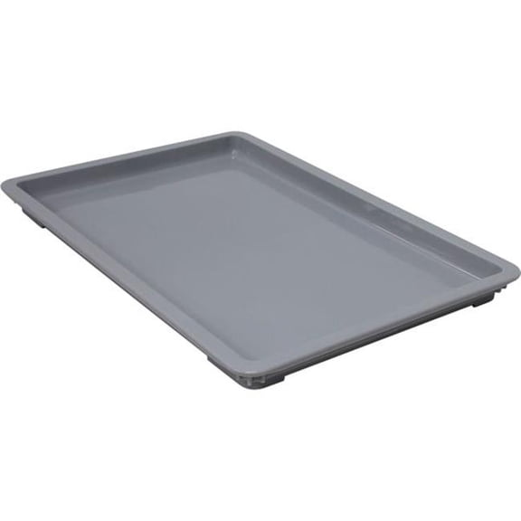 Quantum Storage Systems B3149371 Stackable Polypropylene All Purpose Utility Tub Lid, Gray - 26 x 18 in.