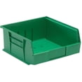 thumbnail image 1 of Quantum Storage Ultra Bin, Green, Stackable or Hangable, 11"W x 10.9"D x 5"H, 6 Pack, 1 of 3