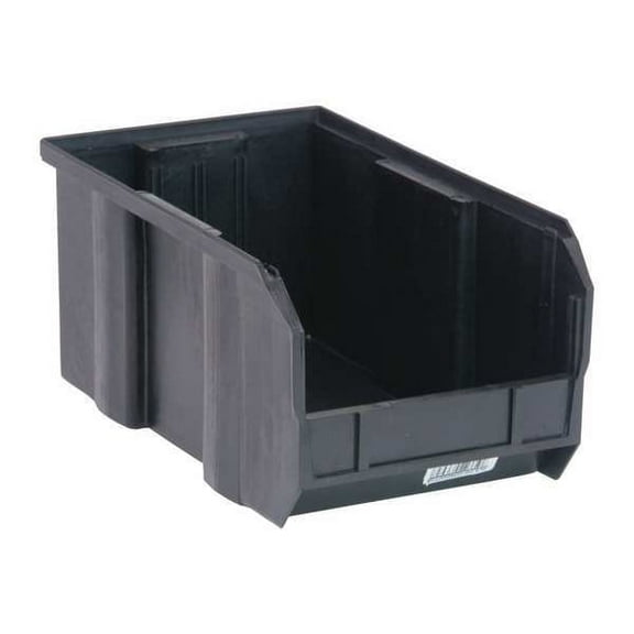 Quantum Storage Systems Hang and Stack Bin,Black,PP,7 in QUS240BR