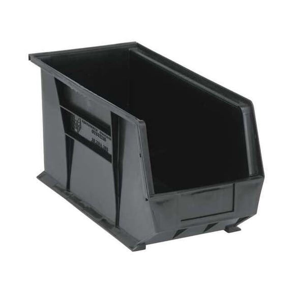 Quantum Storage Systems Hang and Stack Bin,Black,PP,9 in QUS265BR