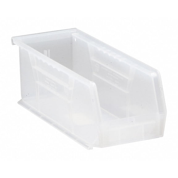 Quantum Storage Systems Hang and Stack Bin,10-7/8 In L,Clear QUS224CL
